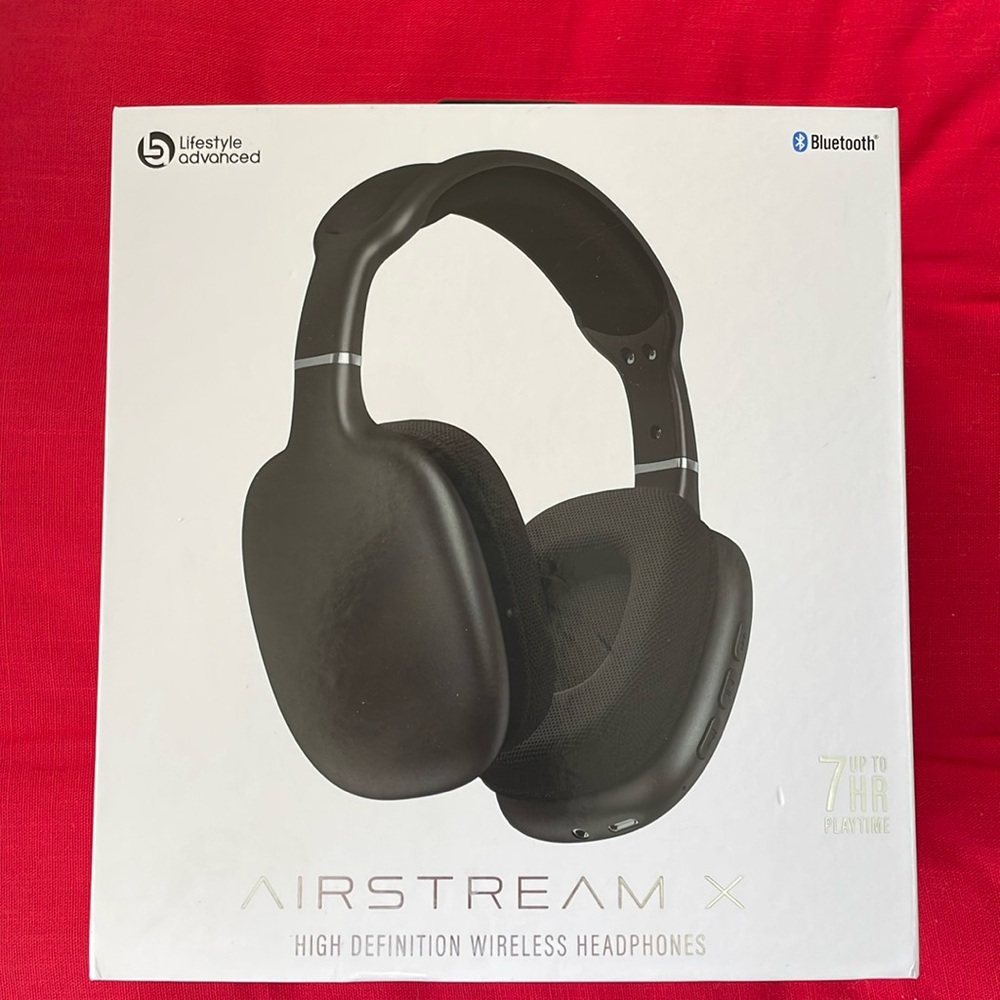 Airstream X Bluetooth Headphones•HD Wireless Headphones•Noise Isolation•Black